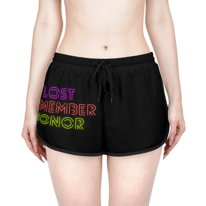 Women's Relaxed Shorts: Lost Remember Honor Black