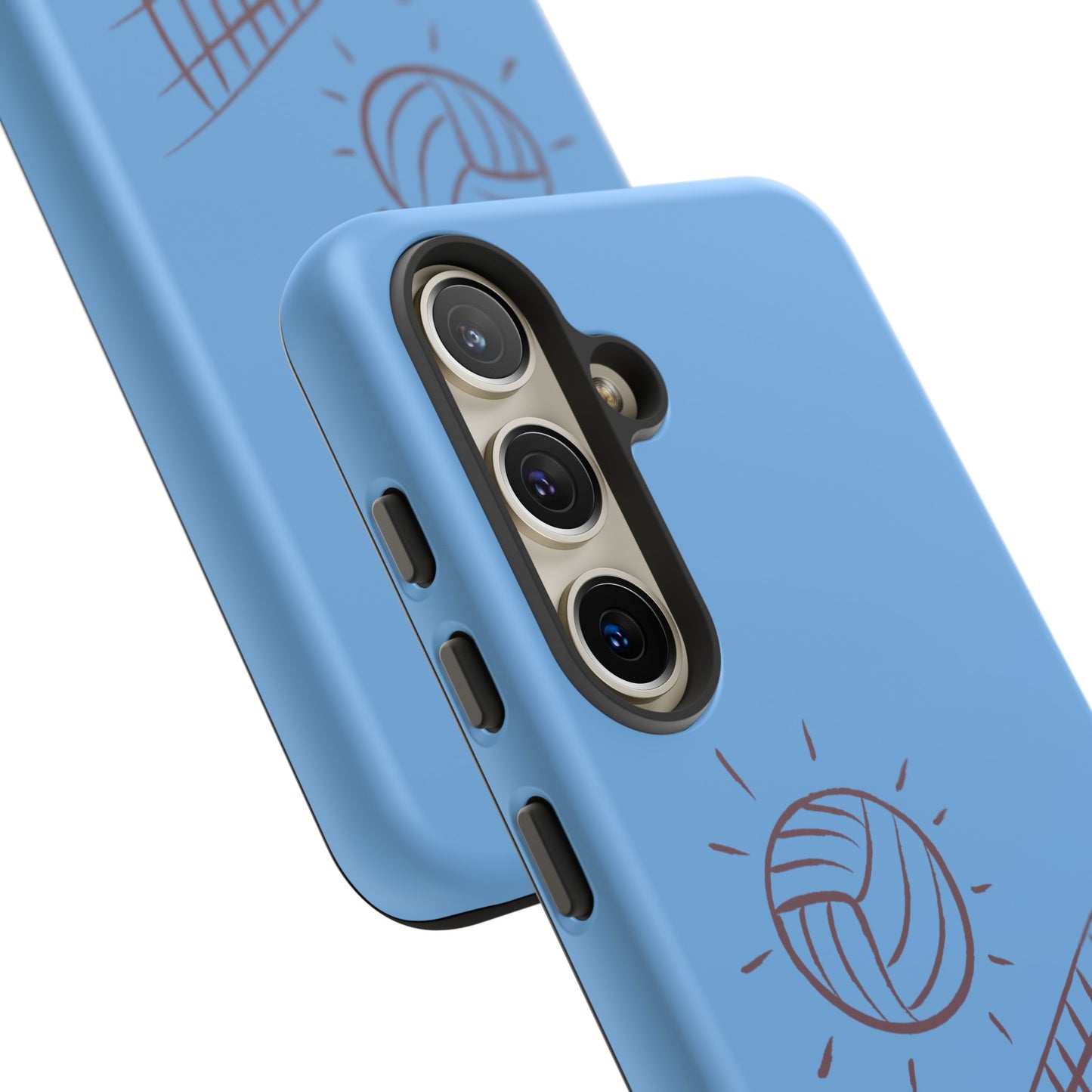 Tough Cases (for Samsung & Google): Volleyball Lite Blue