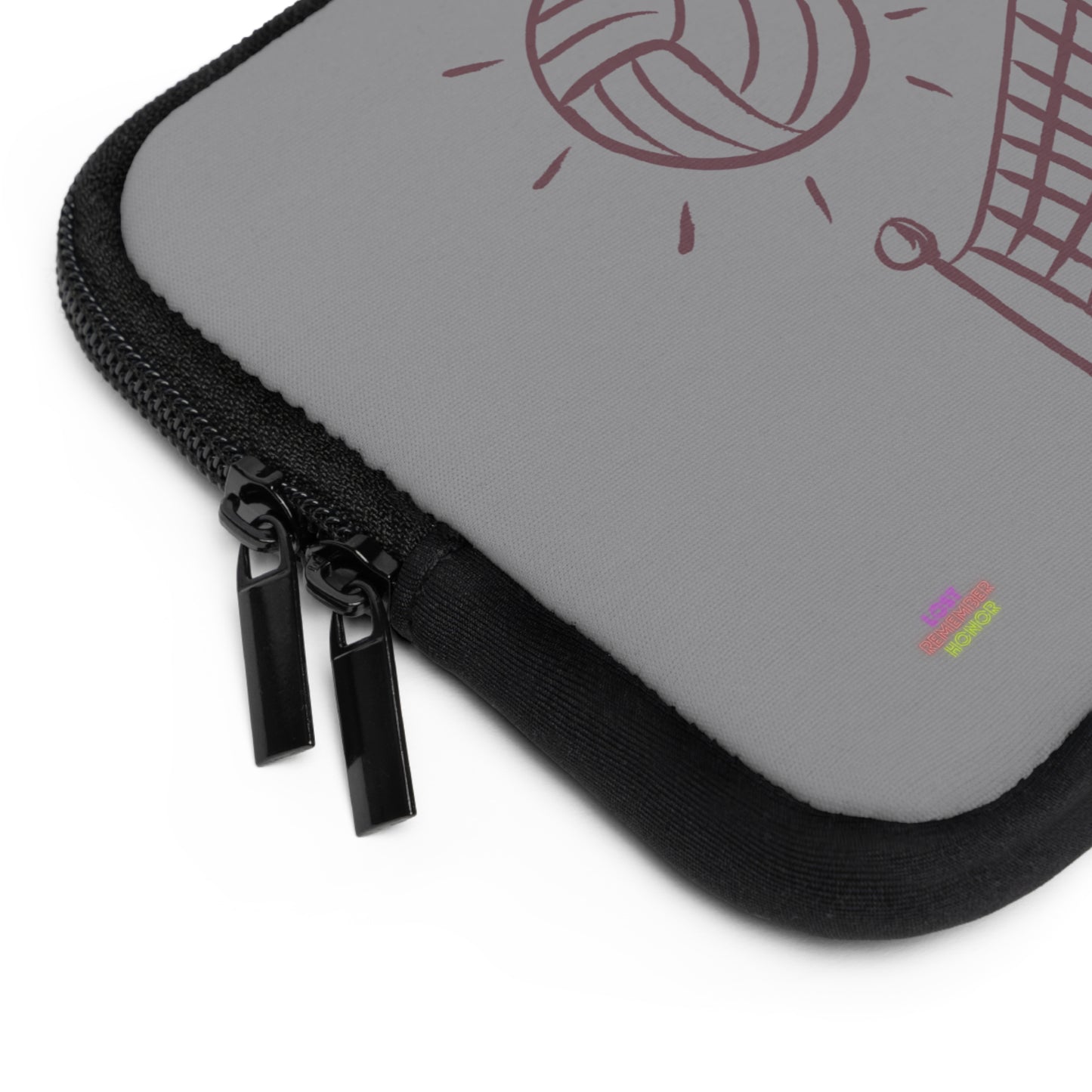 Laptop Sleeve: Volleyball Grey