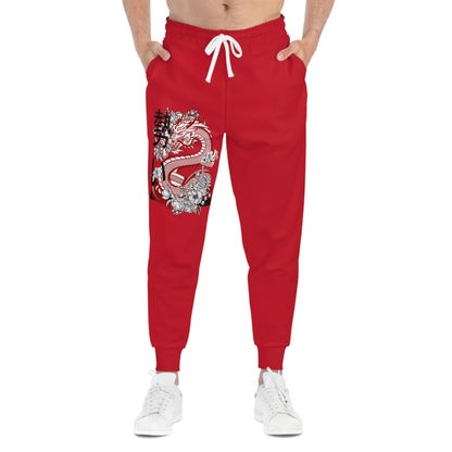 Athletic Joggers: Dragons Dark Red