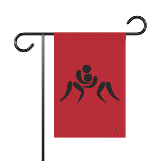 Garden & House Banner: Wrestling Dark Red