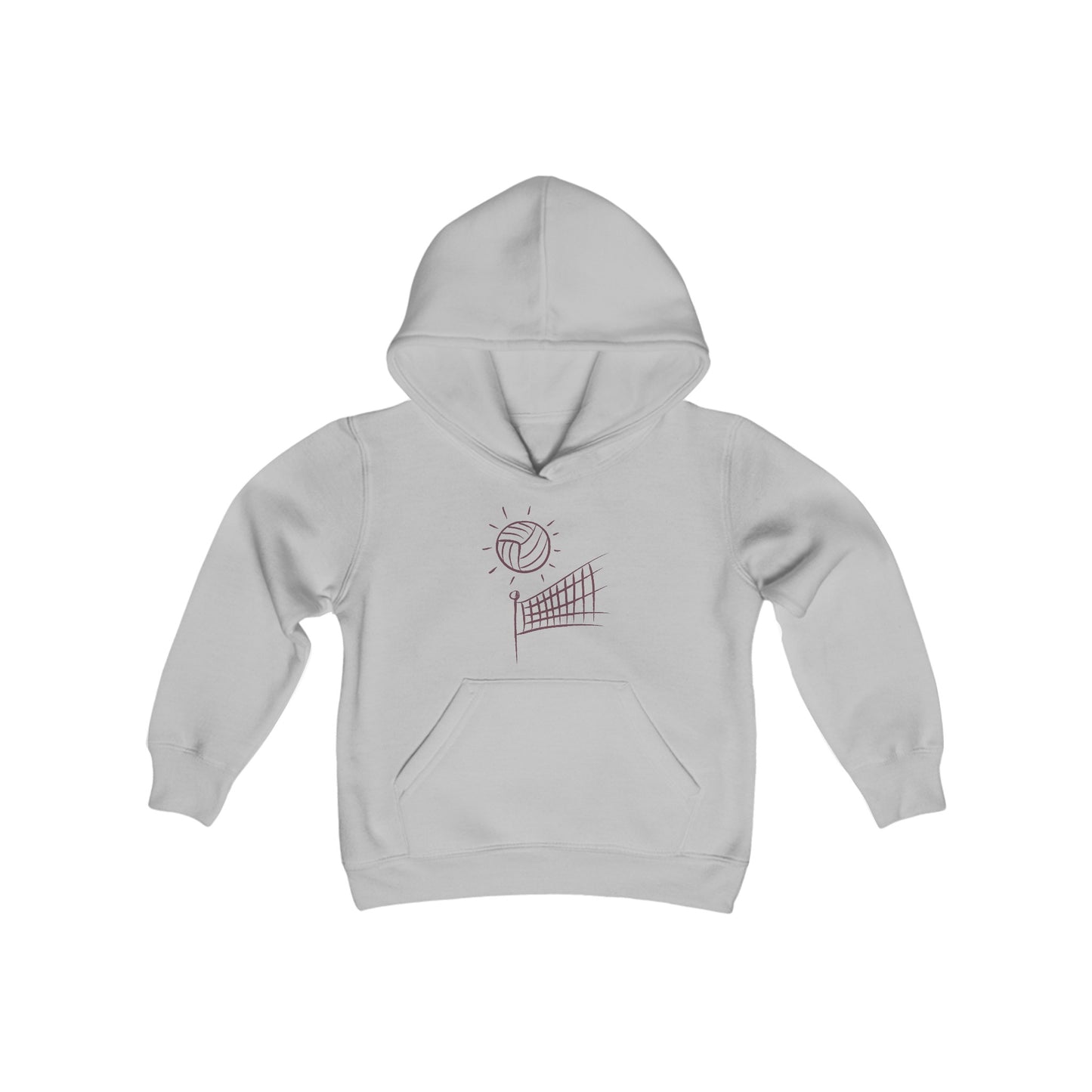 Youth Heavy Blend Hooded Sweatshirt: Volleyball