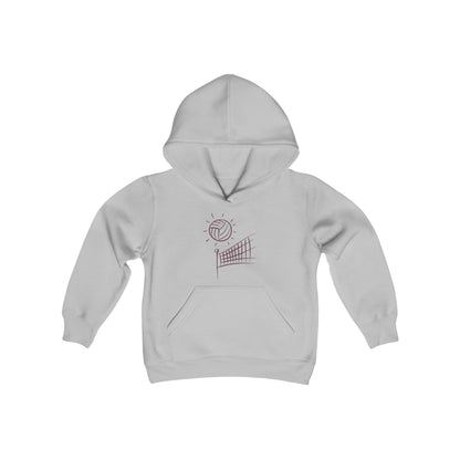 Youth Heavy Blend Hooded Sweatshirt: Volleyball 