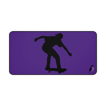 Desk Mat: Skateboarding Purple