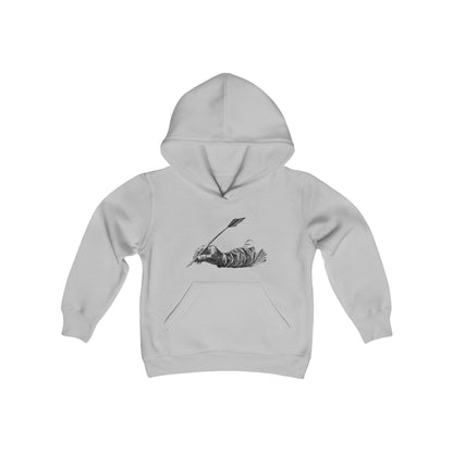 Youth Heavy Blend Hooded Sweatshirt: Writing