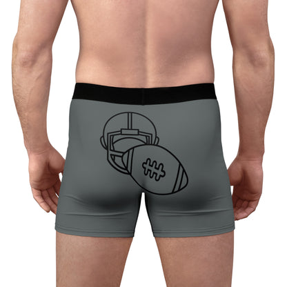 Men's Boxer Briefs Football Dark Grey