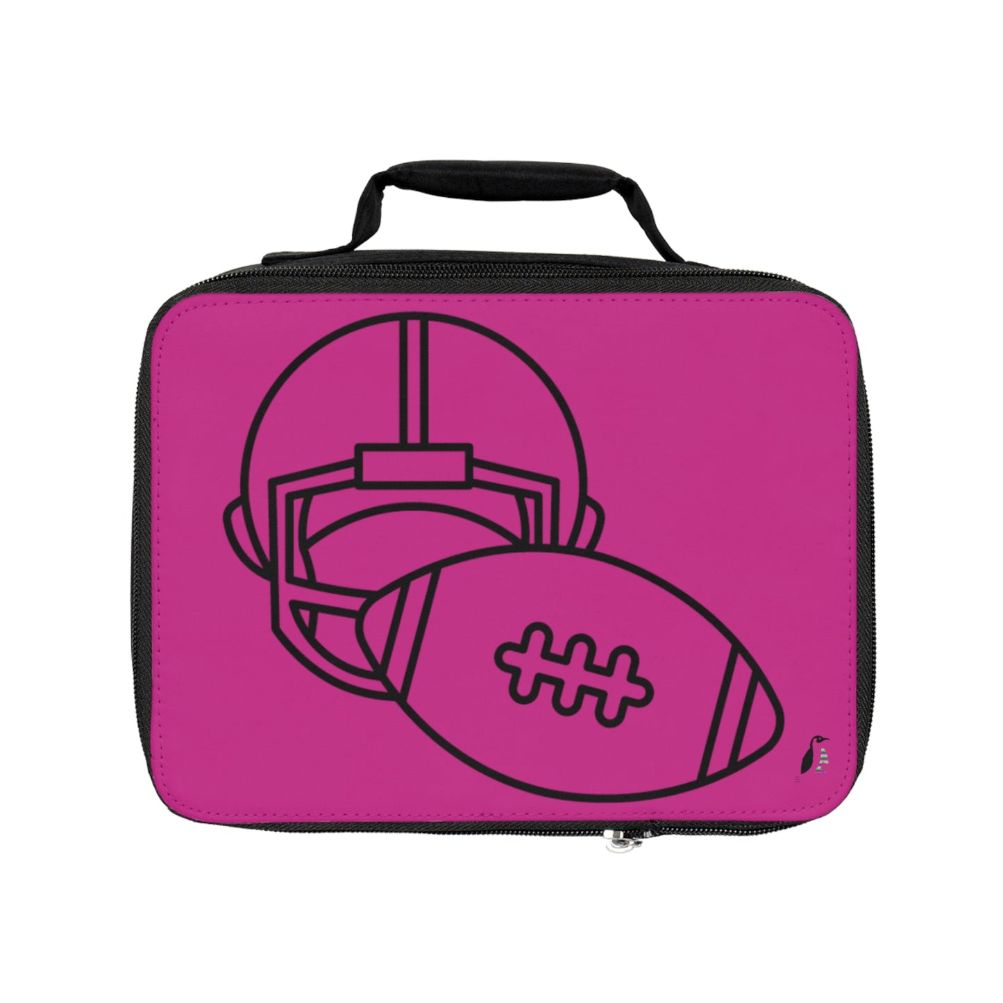 Lunch Bag: Football Pink