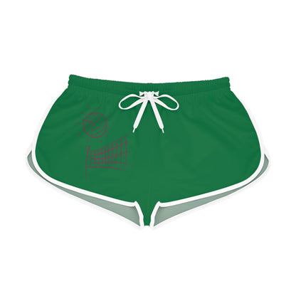 Women's Relaxed Shorts: Volleyball Dark Green