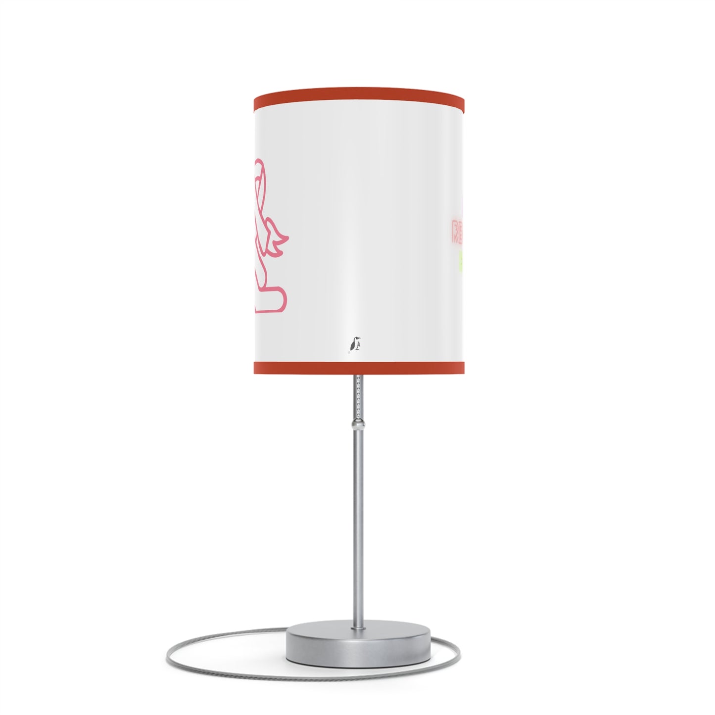 Lamp on a Stand, US|CA plug: Fight Cancer White