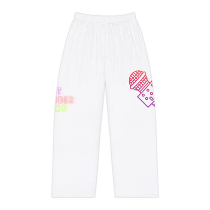 Women's Pajama Pants: Music White