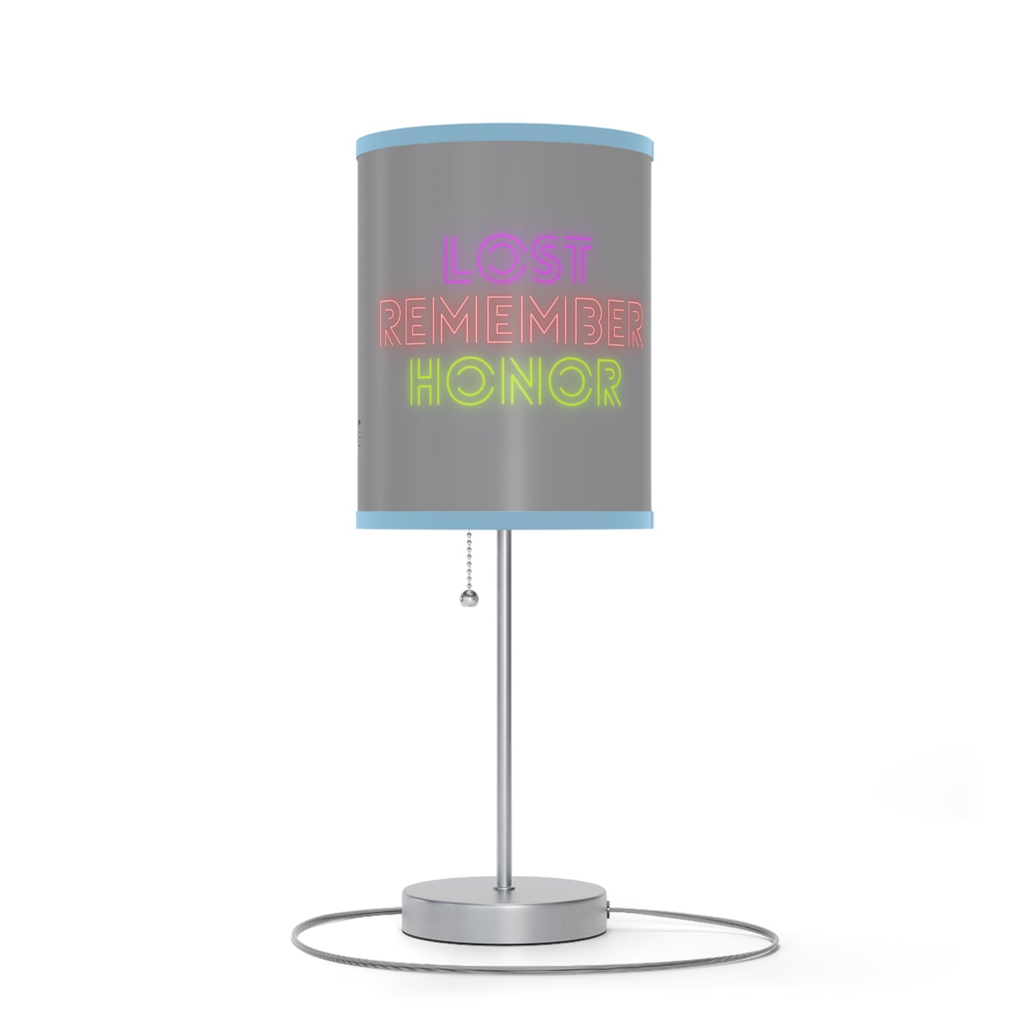 Lamp on a Stand, US|CA plug: Writing Gray 