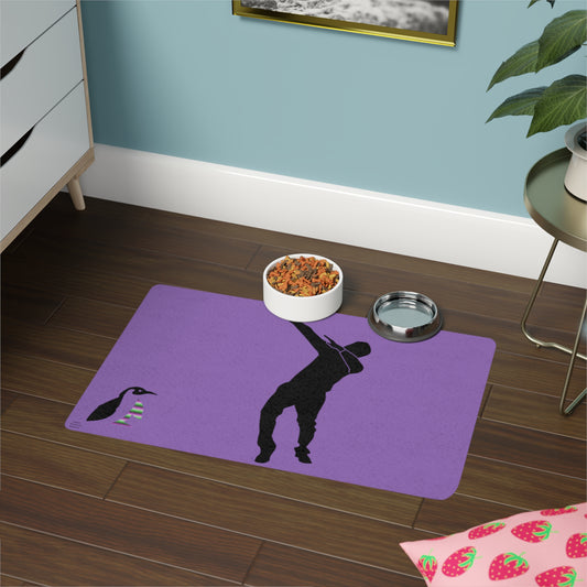Pet Food Mat: Dance Lite Purple