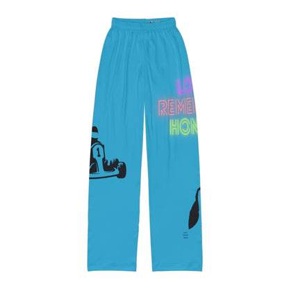 Kids Pajama Pants: Racing Turquoise