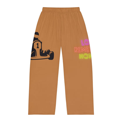 Men's Pajama Pants: Racing Lite Brown