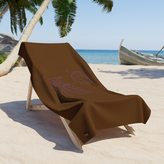 Beach Towel: Volleyball Brown