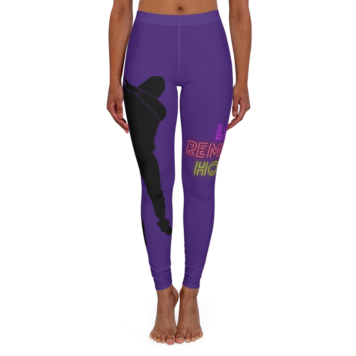 Women's Spandex Leggings: Dance Purple