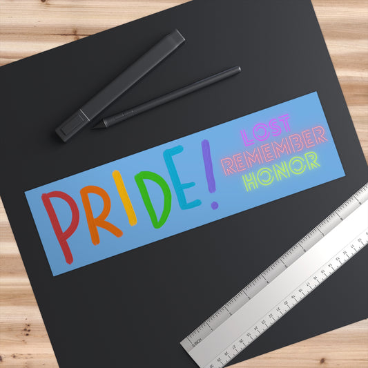 Bumper Stickers: LGBTQ Pride Lite Blue