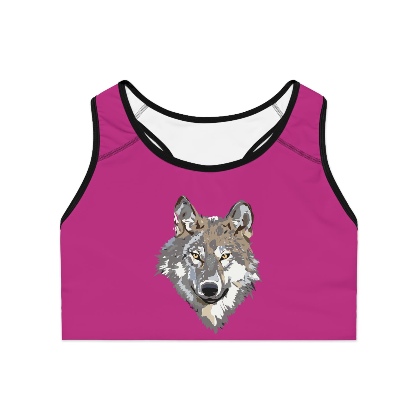 Sports Bra: Wolves Pink