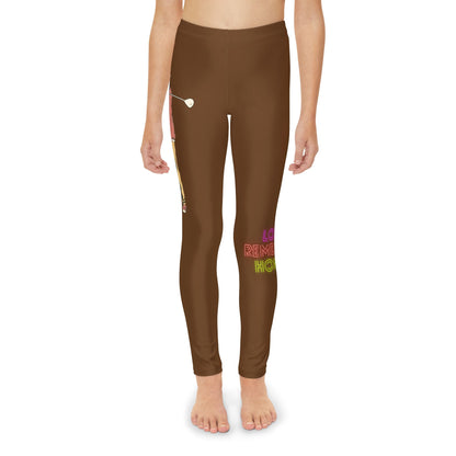 Youth Full-Length Leggings: Golf Brown