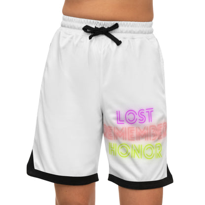 Basketball Rib Shorts: Lost Remember Honor White