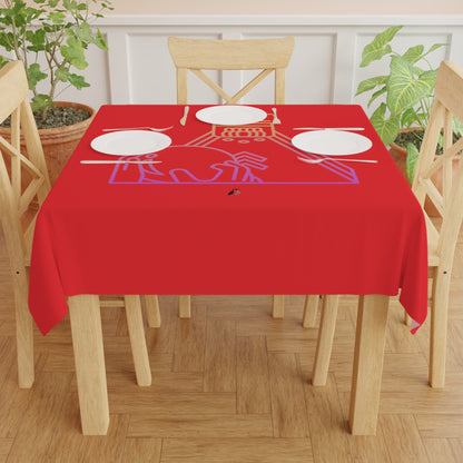 Tablecloth: Bowling Red