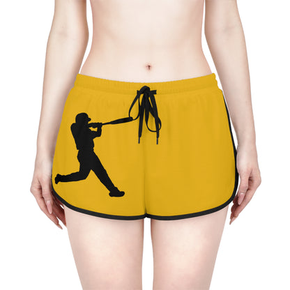 Women's Relaxed Shorts: Baseball Yellow