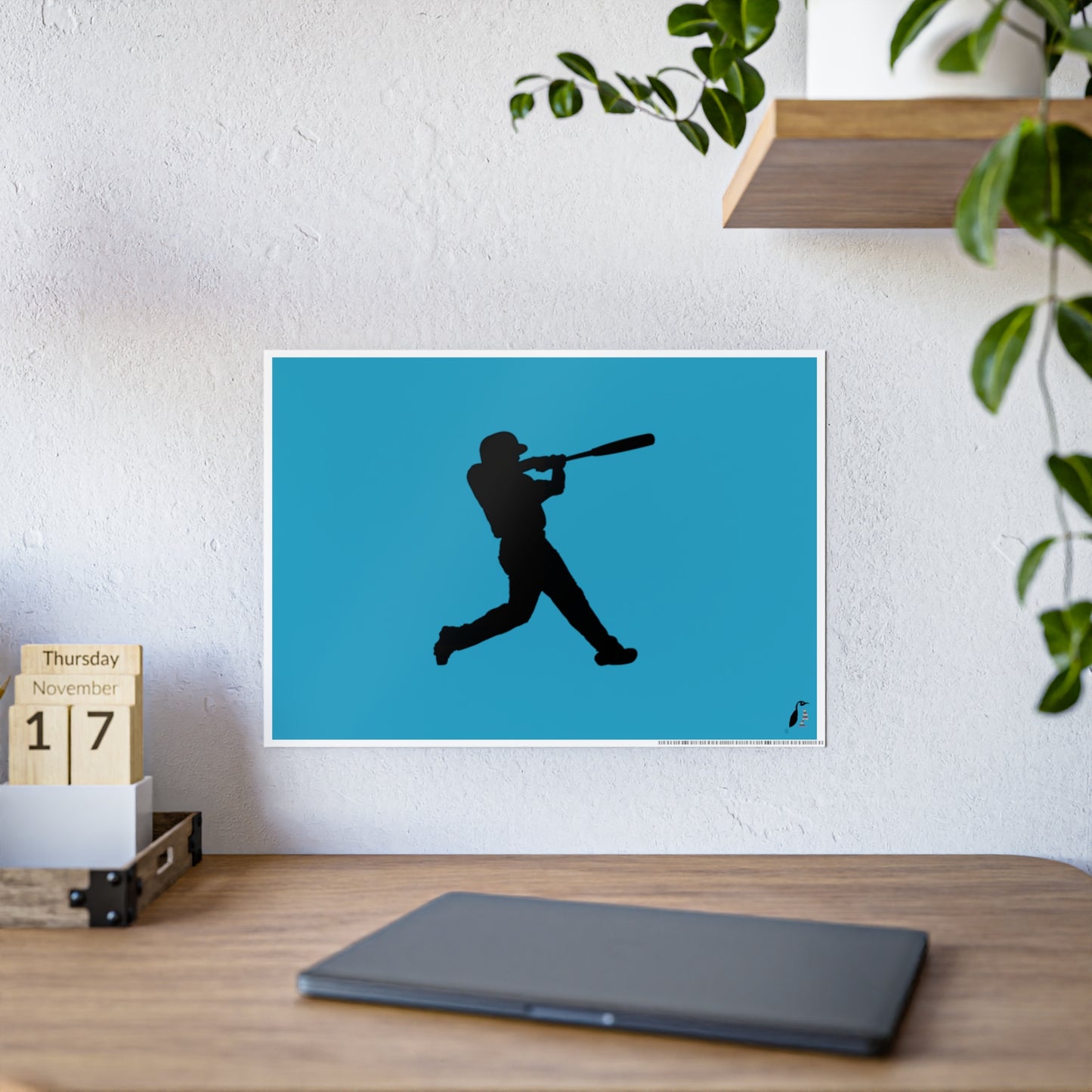 Gloss Posters: Baseball Turquoise