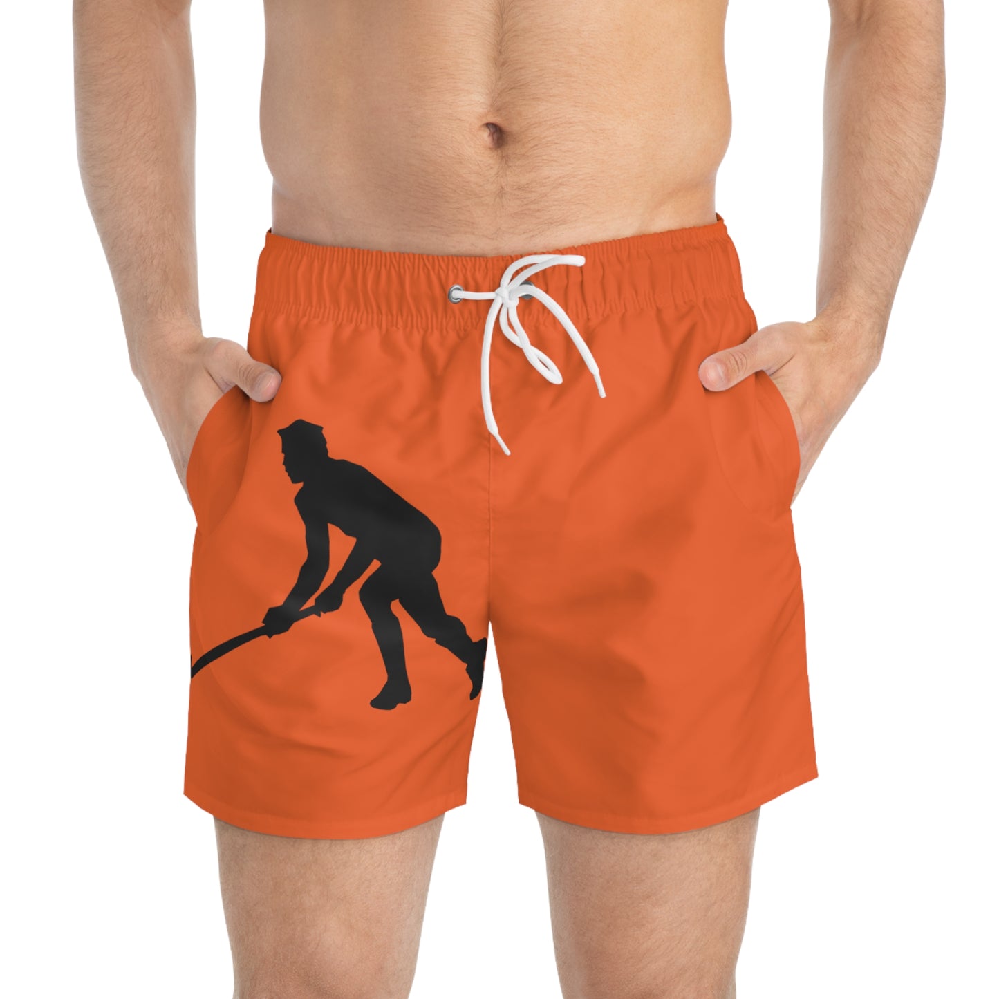 Swim Trunks: Hockey Orange