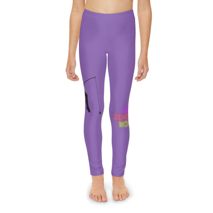 Youth Full-Length Leggings: Fishing Lite Purple