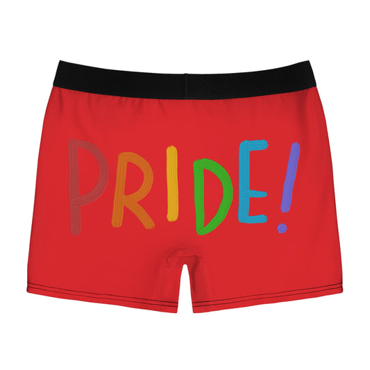 Men's Boxer Briefs: LGBTQ Pride Red