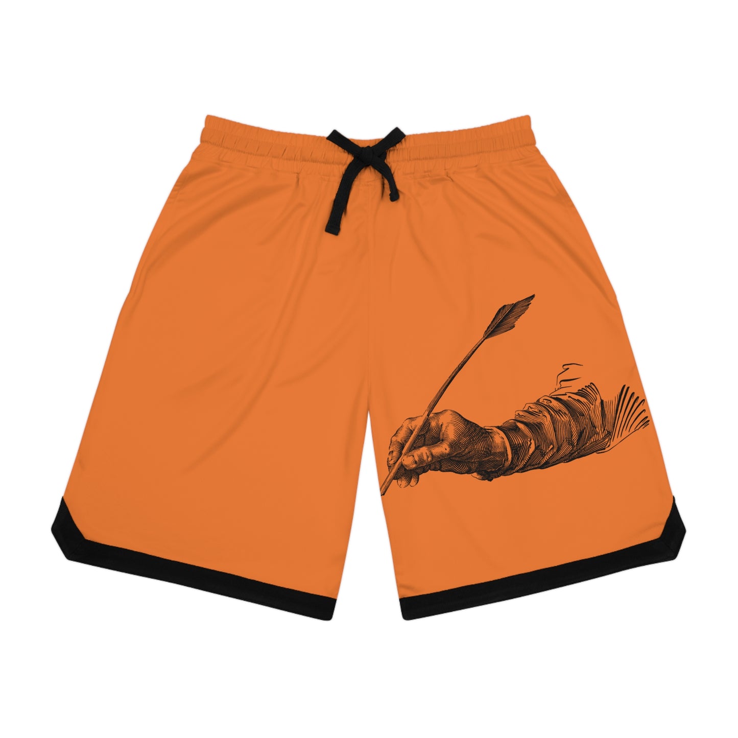 Basketball Rib Shorts: Writing Crusta