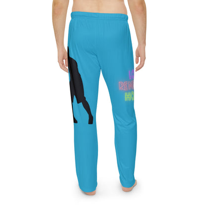 Men's Pajama Pants: Basketball Turquoise