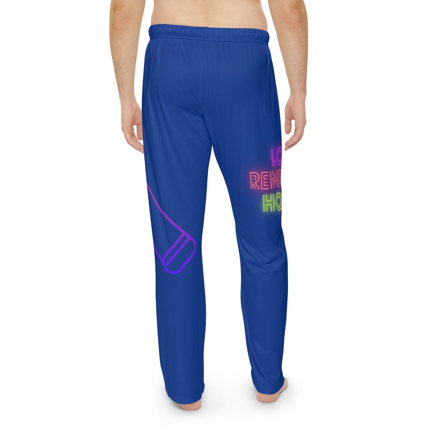 Men's Pajama Pants: Music Dark Blue