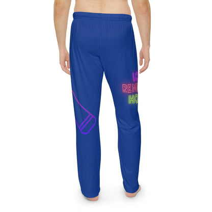 Men's Pajama Pants: Music Dark Blue