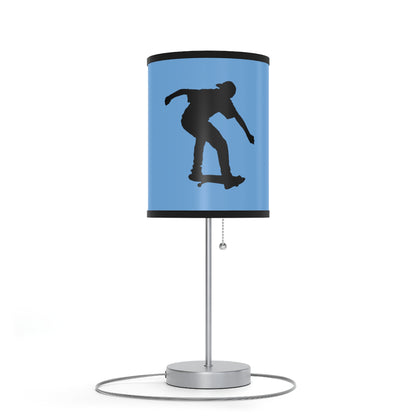 Lamp on a Stand, US|CA plug: Skateboarding Lite Blue 