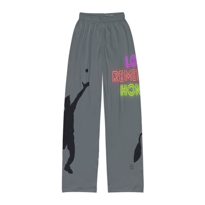 Kids Pajama Pants: Tennis Dark Grey