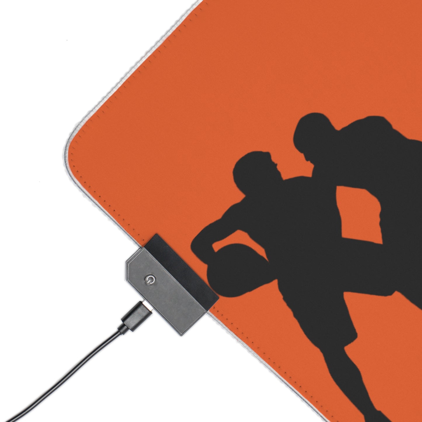 LED Gaming Mouse Pad: Basketball Orange