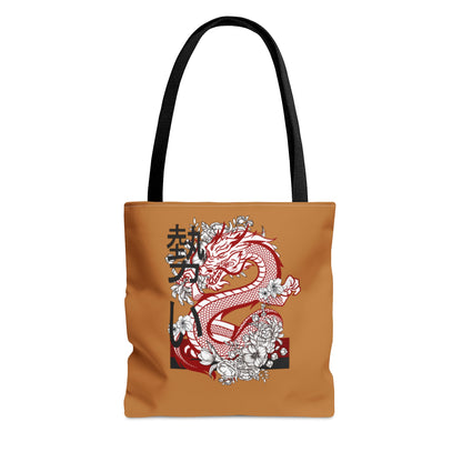 Tote Bag: Dragons Lite Brown