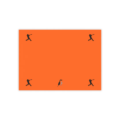 Post-it® Note Pads: Baseball Orange