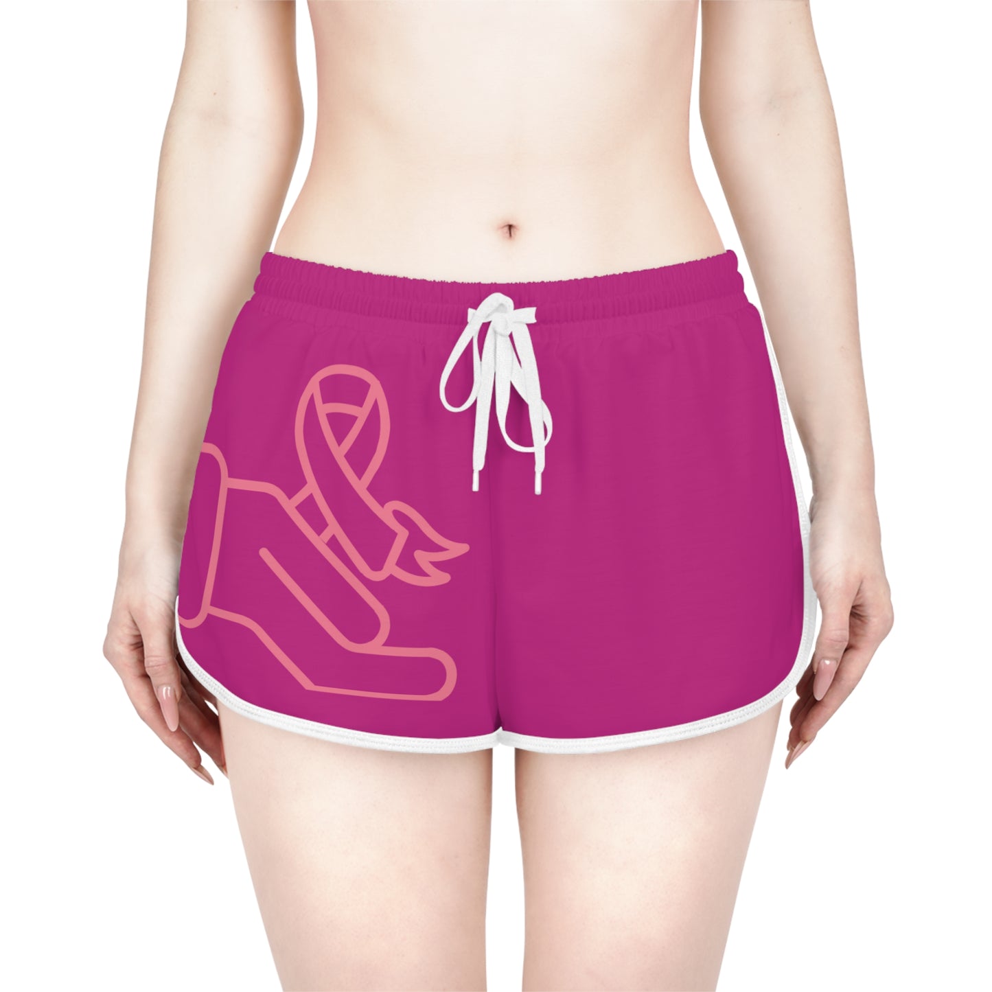 Women's Relaxed Shorts: Fight Cancer Pink