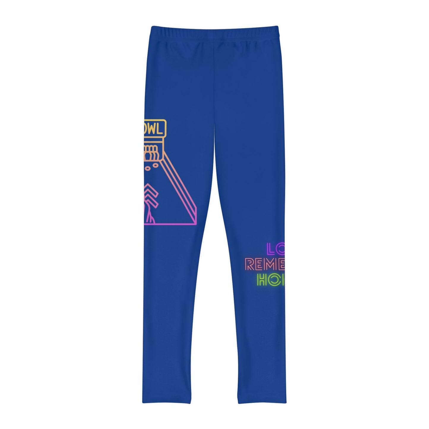 Youth Full-Length Leggings: Bowling Dark Blue