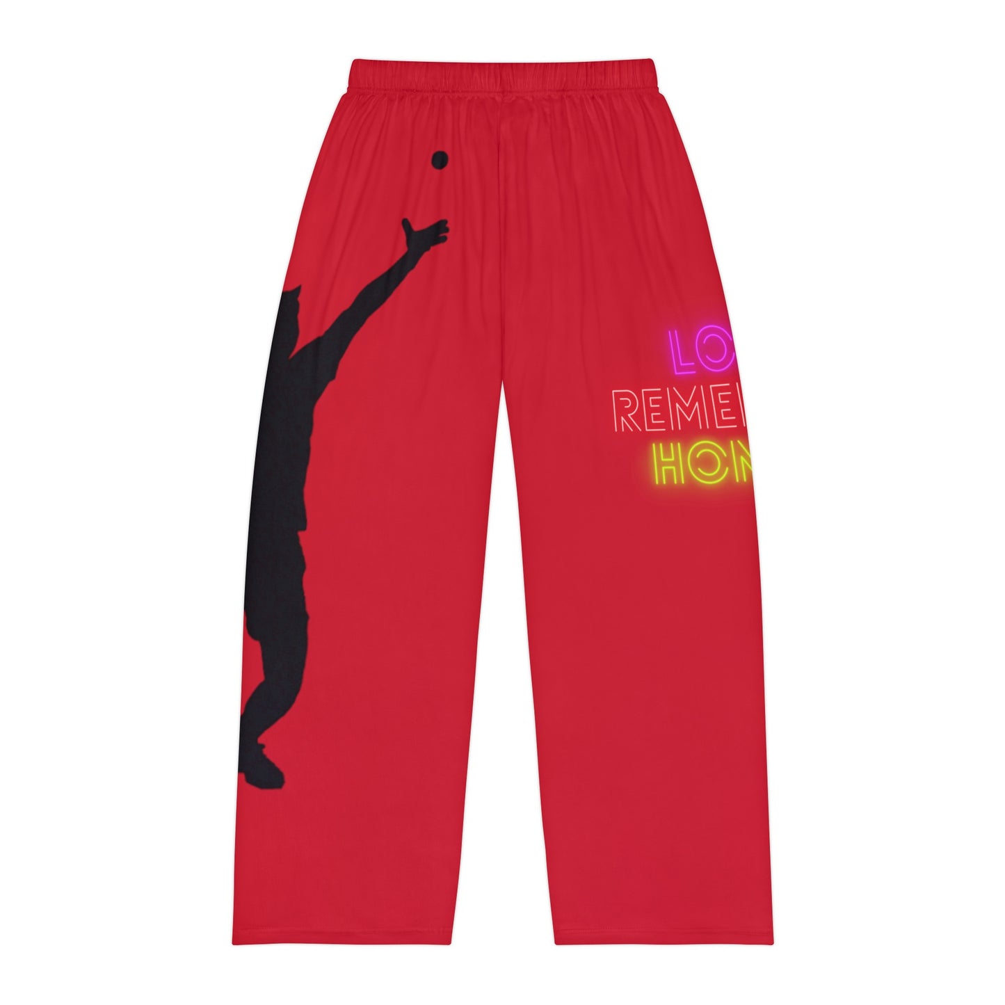 Men's Pajama Pants: Tennis Dark Red