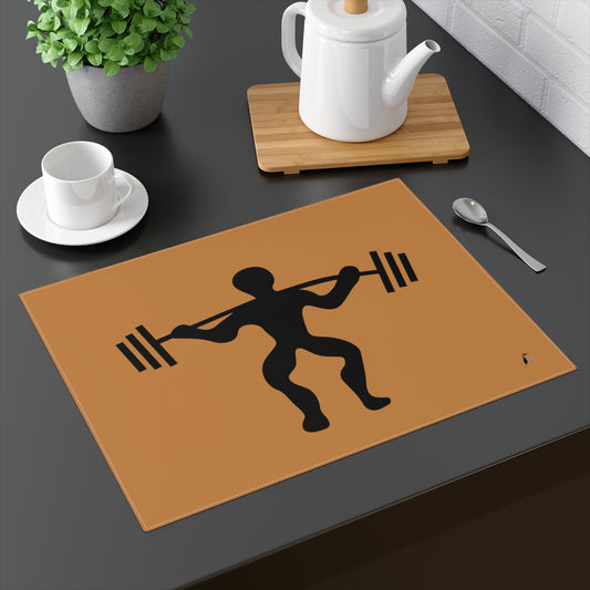 Placemat, 1pc: Weightlifting Lite Brown