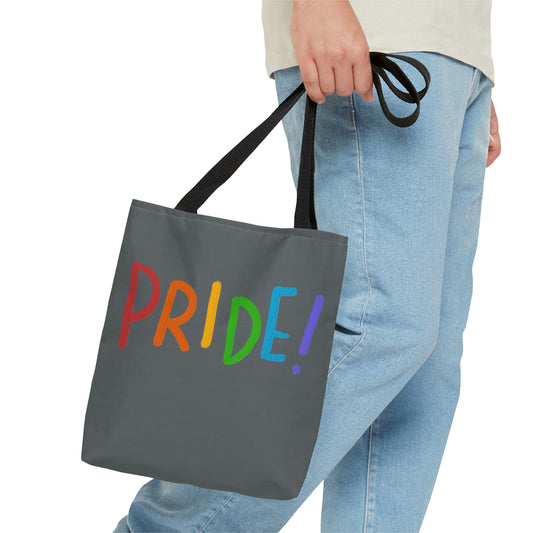 Tote Bag: LGBTQ Pride Dark Grey