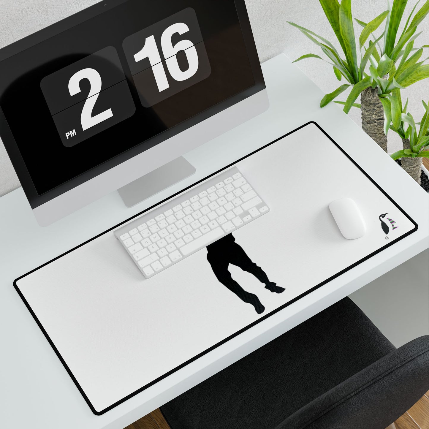 Desk Mats: Dance White