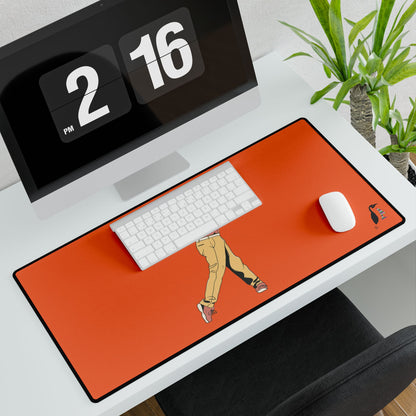 Desk Mats: Golf Orange