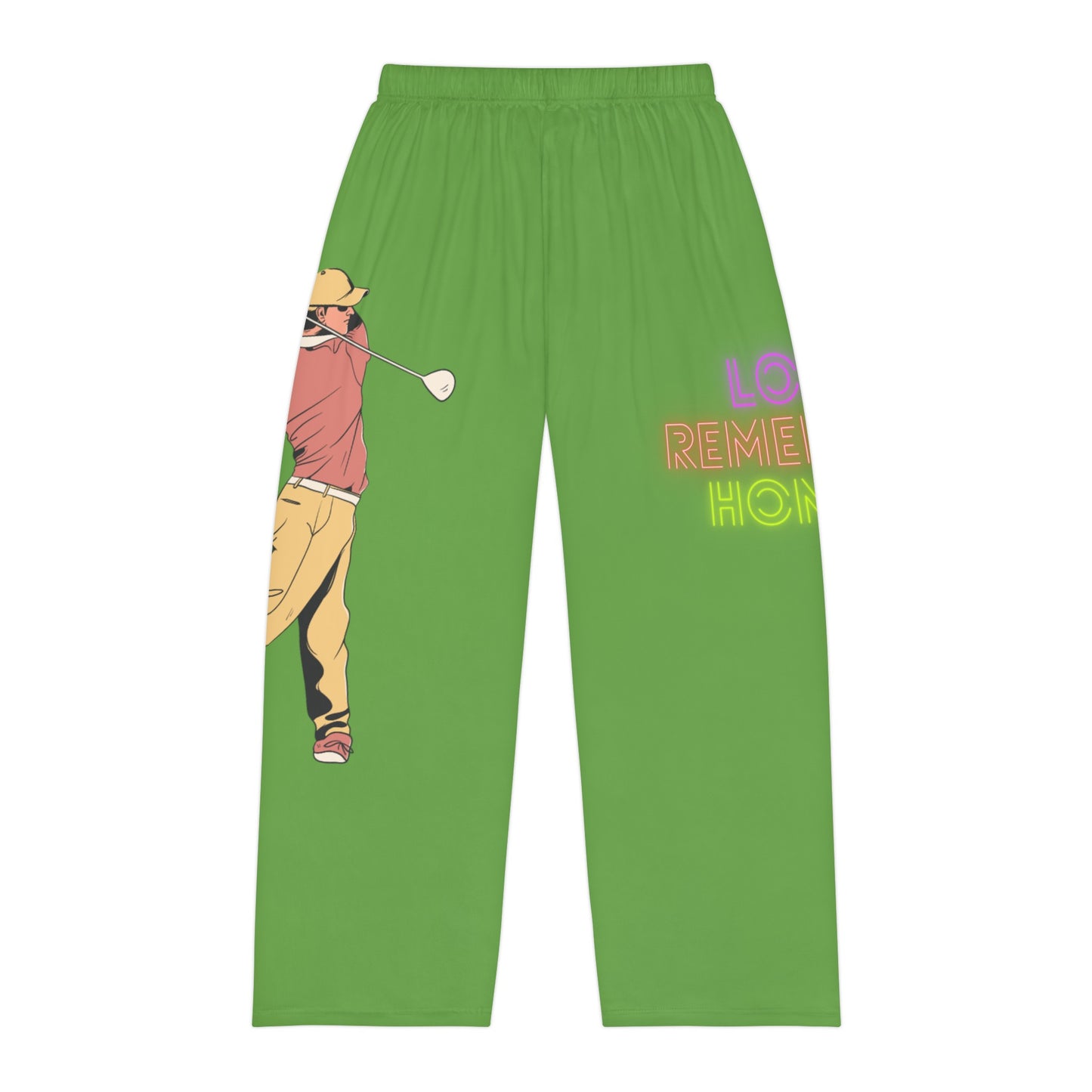 Men's Pajama Pants: Golf Green