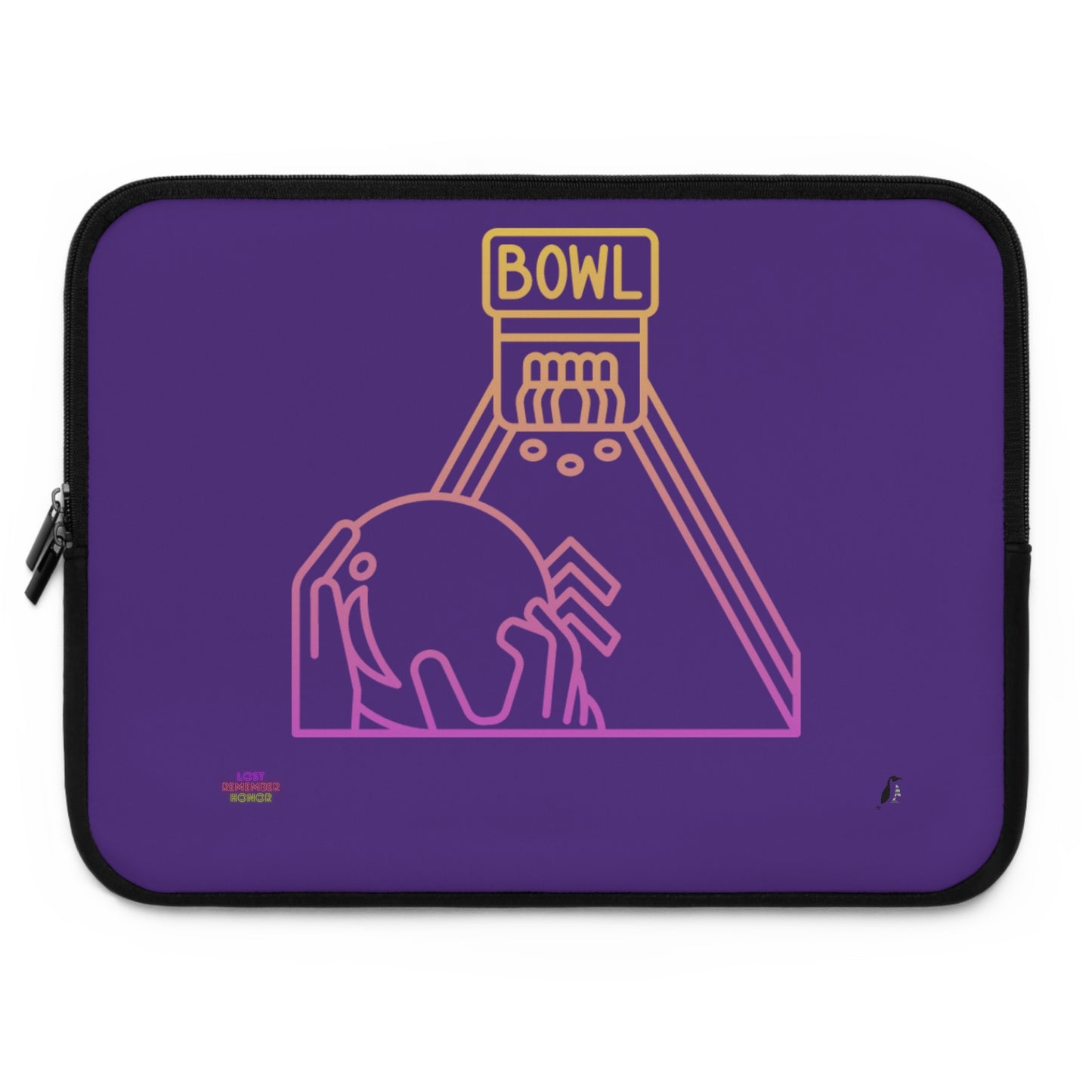 Laptop Sleeve: Bowling Purple