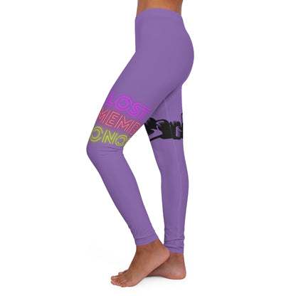 Women's Spandex Leggings: Racing Lite Purple