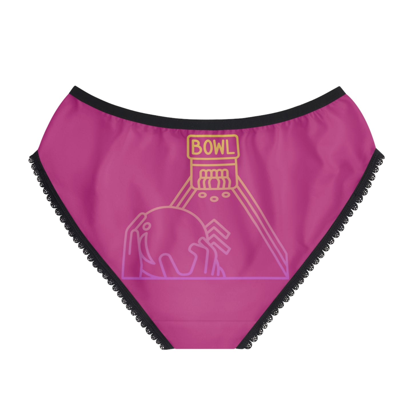 Women's Briefs: Bowling Pink